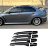 For Mitsubishi Lancer EVO 2007-2017 Glossy Black Exterior Side Door Handle Cover