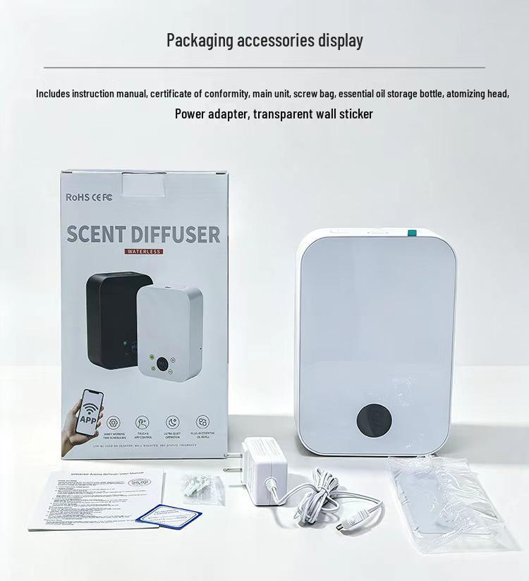Wall-Mounted Smart Aroma Diffuser: Essential Oil Fragrance Dispenser for Hotel Lobby & Hallway Aromatherapy