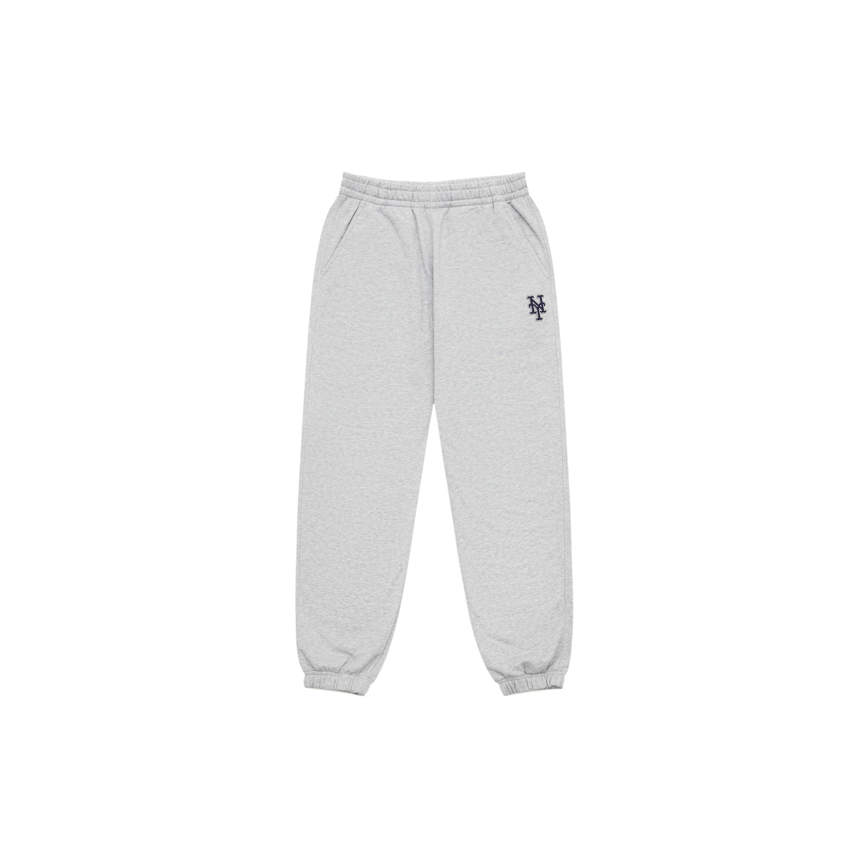 MLB Basic Collection New York Mets 24FW Knitted Sweatpants Unisex Heather Gray 3APTB0244-09MGS XS