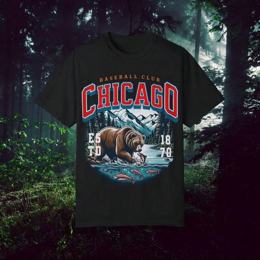 Vintage Chicago Baseball Fan Tee Retro Sports Graphic Shirt S