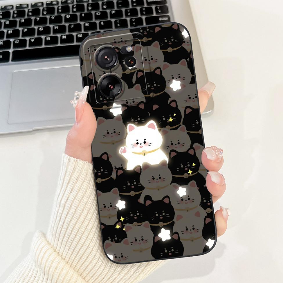 For Xiaomi 13T Pro Case 13T Silicone Cute Cartoon Cat Fashion Luxury Funny Shockproof Back Cover For Xiaomi 13T Phone Case Funda