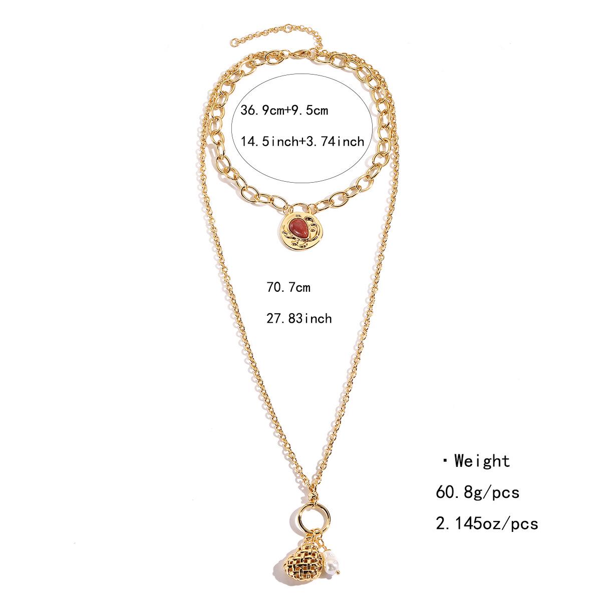 Kenjie Многокулонное Зеркальное Полированное Массивное Цепочное Ожерелье - Оригинальный Панк-Дизайн