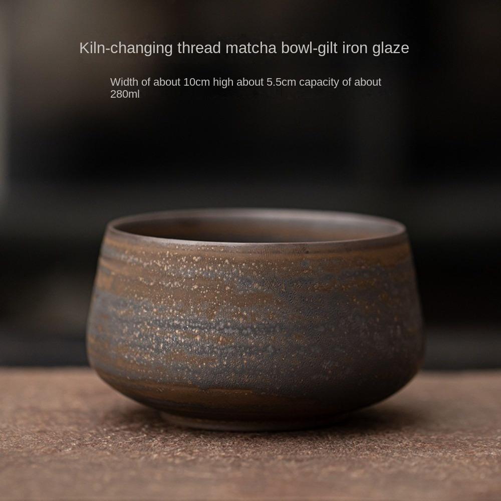 Large Capacity Matcha Bowl Smooth Tea Ceremony Tool Tea Brush Stand for Tea Set Accessories