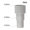 Pool Pump Hose Connector with 50 Mm Socket for For Hoses of 32 Mm and 38 Mm Inner Diameter To Reliable Water Circulation