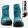 Mozu Winter Snow Padded with Fleece Size M Men's Mid-Length Boots, Waterproof, Non-Slip, Water-Repellent, Lining, 5686, Blue, (5686,BLU,M)