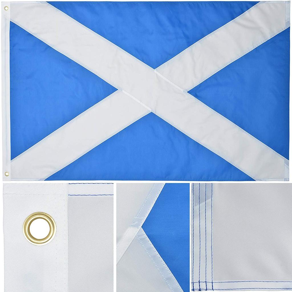 Sagit Scotland,3x5,Ft,210D,Nylon,Premium,Esterno,Ricamato,Scozzese,Bandiera
