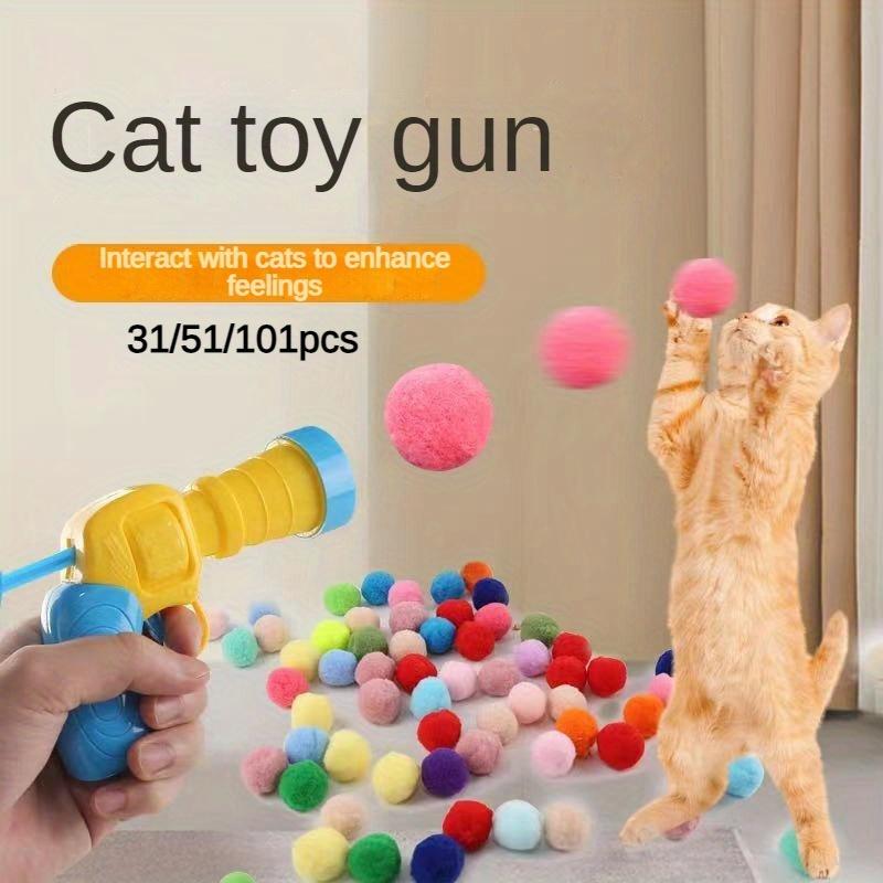 

Іграшки Creative Cats Toys Interactive Launchs Training Kitten Mini Version Pompom Game Іграшки для котів Аксесуари для домашніх тварин Іграшки для дому 30 Balls 1 Launcher