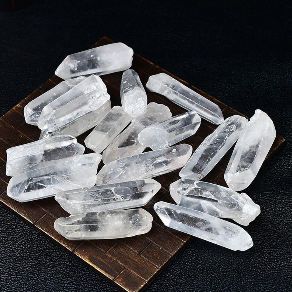 Natural Clear Quartz Crystal Points Healing Crystals Bulk for Jewelry Making and Healing Projects Home Decoration 1pc (10g)
