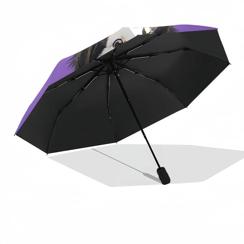 1pc Dog, Ball Automatic Folding Umbrella - Portable Collapsible Design, 8-Rib Iron Frame, Playful Design yy251215212