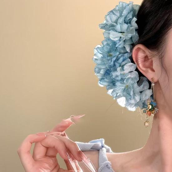 Hair Stick Artificial Flower Decor Easy to Wear Bun Hair Organizer