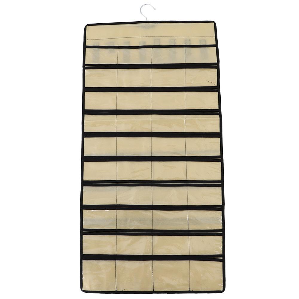 

Hanging Bag Double Side Necklace Organizer Hanging Jewelry Organizer Necklace Hanger Jewelry Holder чорний