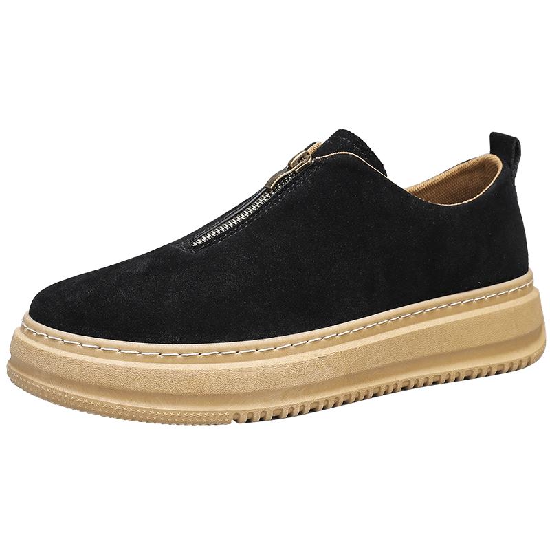 Neue Herren-Freizeitschuhe mit dicker Sohle, atmungsaktive Herren-Slipper in Übergröße, flache Laufschuhe
