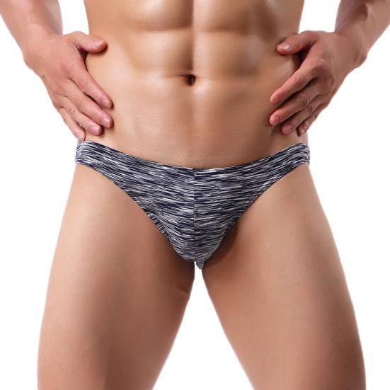 Módní sexy pánské kalhotky s nízkým pasem Elastické prodyšné spodní prádlo z bavlny