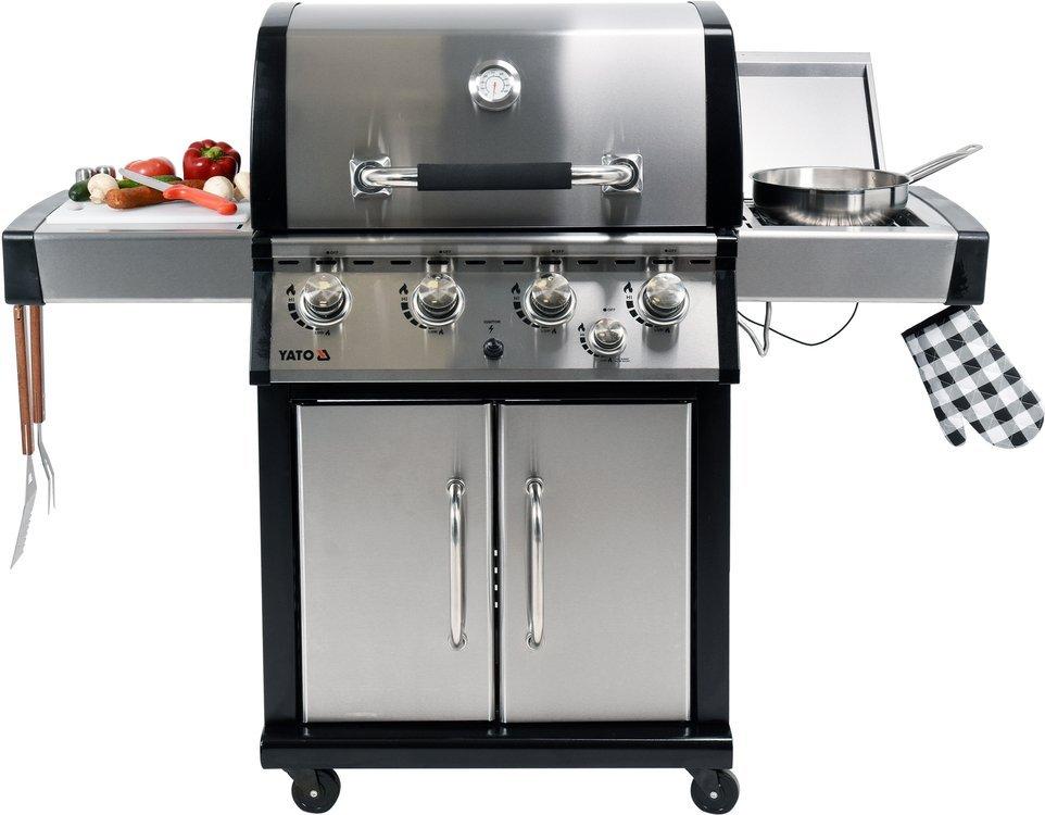 Gas Grill 4+1 Stainless Steel 17.5Kw - Yg-20013