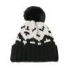 Autumn and Winter New Mohair Wool Hat Cold Hat Retro Geometric Rhombus Knitted Hat for Men and Women 2025