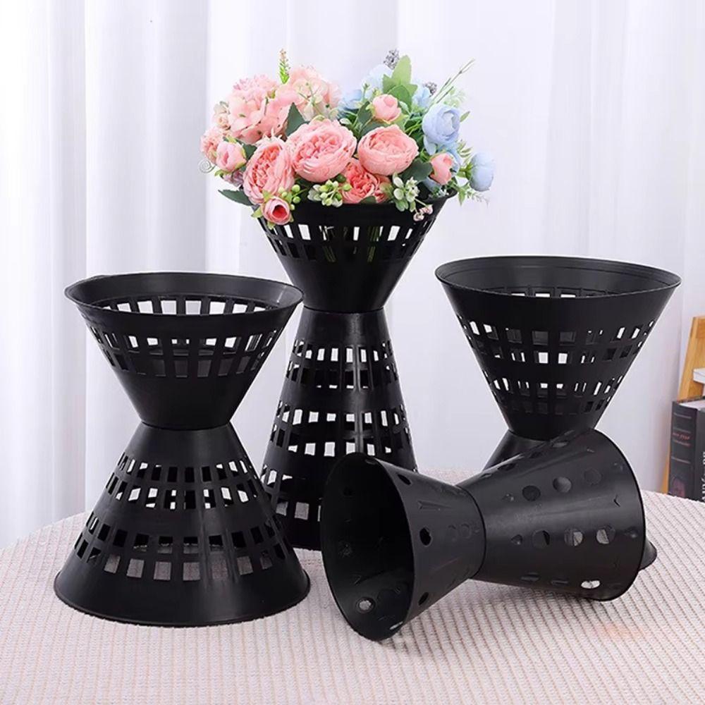 Plastic Flower Bouquet Base Quick Wrap Flower Base Bouquet Wrapping  for Flowers Store Party Shop