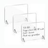 Menu Records Whiteboard with Stand Acrylic Dry-Erase Board Desktop Display Memo Message Board
