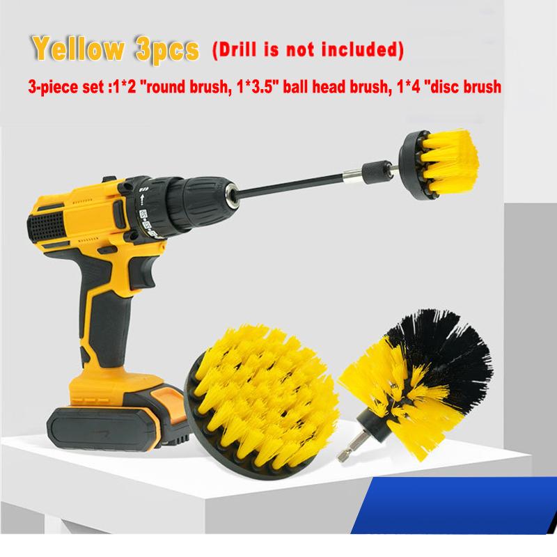 Reinigungsbürste für elektrische Bohrmaschinen, Badezimmeroberflächen, Badewanne, Dusche, Fliesen und Fugenmörtel, Allzweck-Reinigungsset für Power Scrubber
