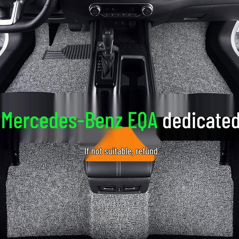 BYD Yuan UP Car Mats: Silk Loop Driver's Seat & Rear Floor Mats, Upper Carpet, Thickened Single Piece