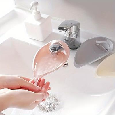 Kitchen Faucet Extender, Hand Wash Water Assistant Extension & Thicker Hand Wash, Water Guide Silicone Extender, Bathroom Faucet Splash Water Extender