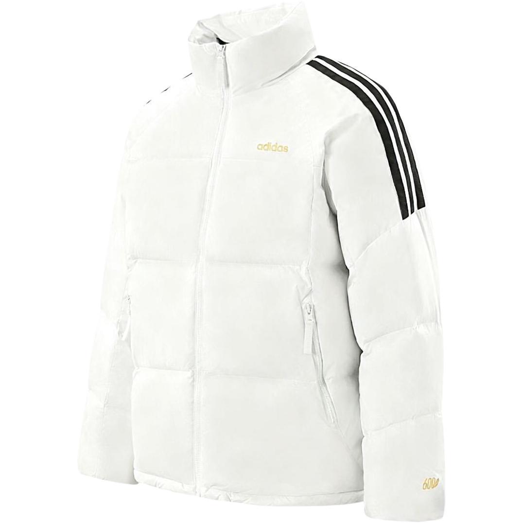 Adidas Down Jackets Men s White Stand Collar Moderate Puffer Jacket KB5639 L