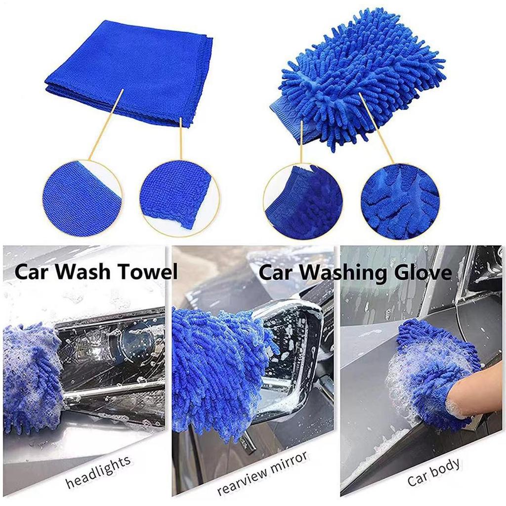 Auto Detailing Brushes 29-Piece Washing Scrubber Set For Vehicle Vehicle Washing Brushes For Truck Sedan SUV RV Garage Outdoor