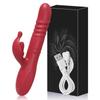 Rabbit Thrusting Vibrator for Women Powerful G-Spot Dildo Vibrating Rotating Beaded Clit Stimulator Female Masturbator Sex Toys