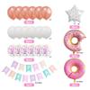 Sweet Donut Balloons Donut Theme Kids Birthday Party Decoration Baby Shower Boy Girl Donut One Grow Up Ballon Set Girls Birthday Party Decorations