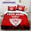 Custom Name CA Osasuna Pattern Bedding Quilt Set  Home Decoration  Gift (1 * Duvet Cover + 2 * Pillowcase  Without Core)