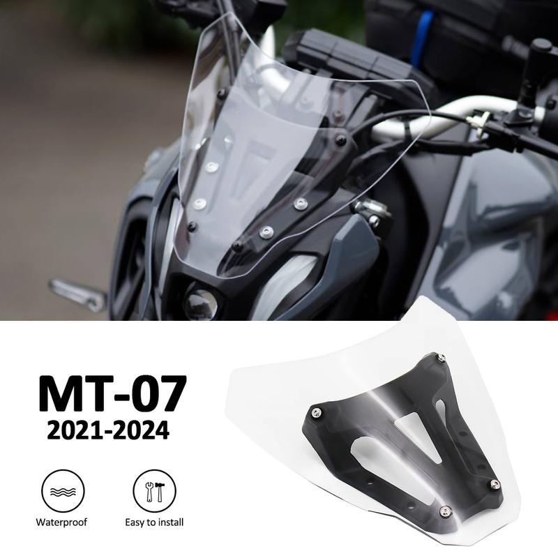 For YAMAHA MT-07 MT 07 MT07 2021 2022 2023 2024 Accessories Front Windshield Windscreen Windproof Air Wind Screen Deflector