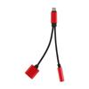 Adaptér Nabíječka Audio kabel 2 v 1 nabíjení na 3,5 mm jack sluchátka Aux převodník pro Apple Iphone 7 8