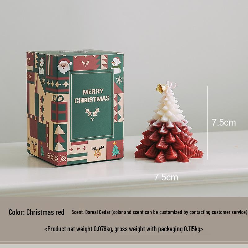 Christmas Tree Scented Candle Ornament Gift Box - Perfect for Holidays & Birthdays