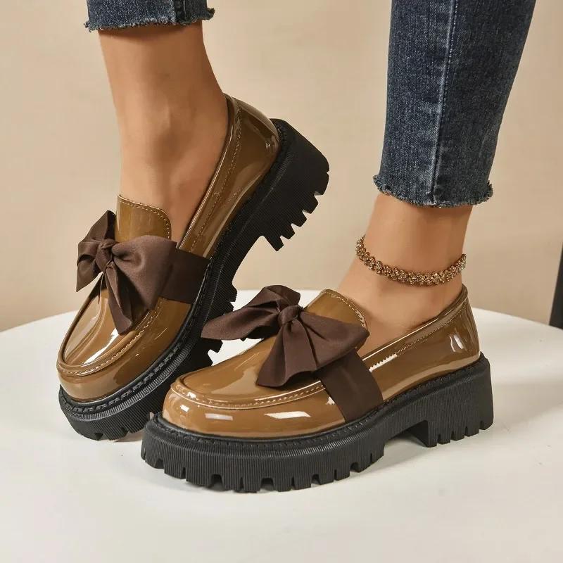 2025 Brand Ladies Shoes Slip-on Women's High Heels Fashion Butterfly-knot Outdoor Casual Plus Size Best Seller Shoes for Women