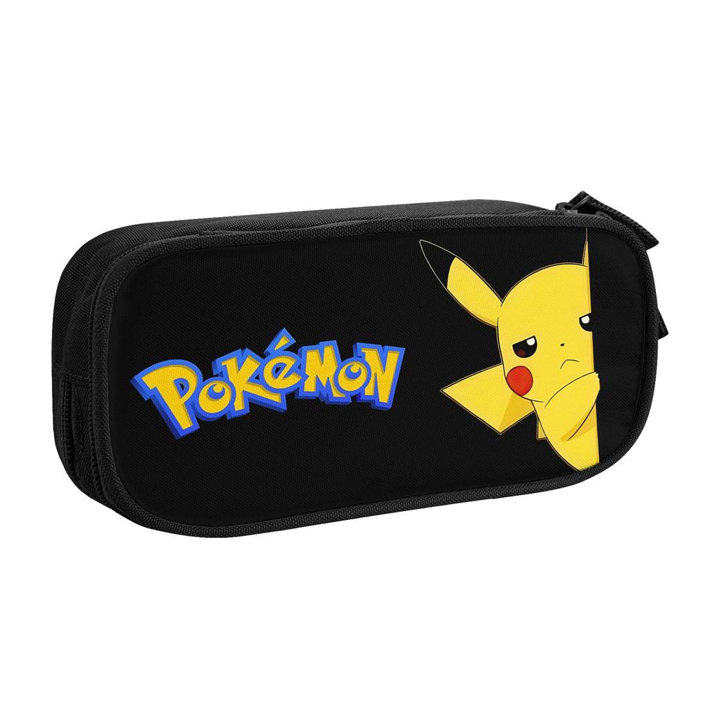Custom Cartoon Pokemon Theme Large Capacity Bags for Child  School Pencil Bag for Boys Gilrs Kids