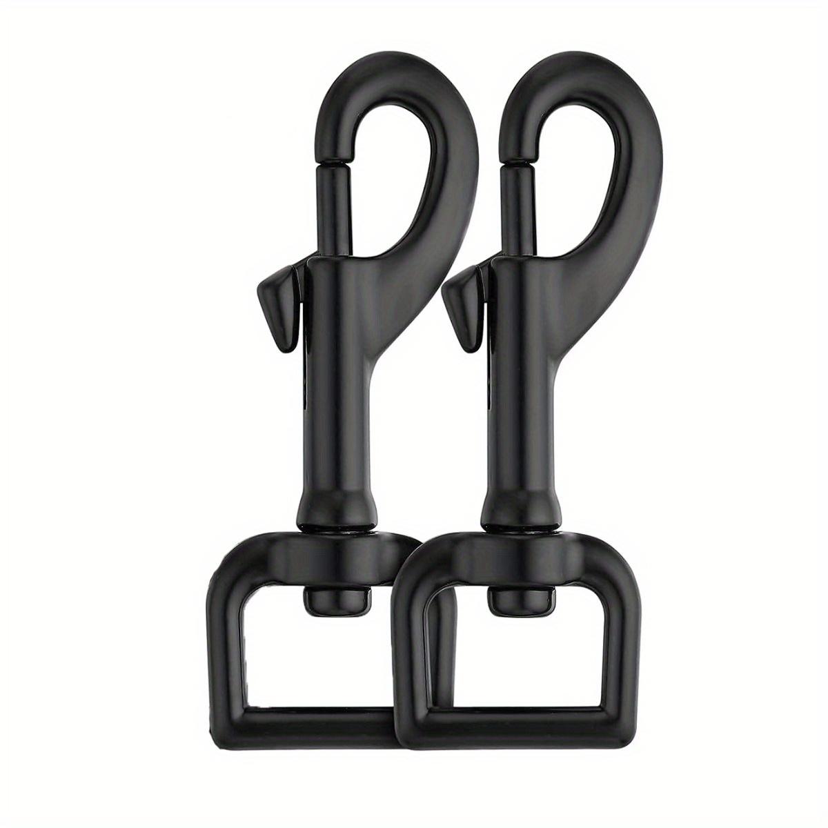 

2 шт., Вращающийся крюк-застежка, Пряжка для поводка для собаки, Аксессуары для кемпинга и пеших походов на открытом воздухе чёрный