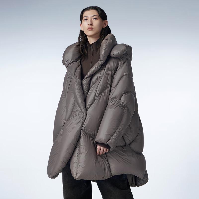 JNBY Women's Loose Fit Hooded Duck Down Jacket