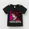Demon Slayer Yoriichi Anime Print Cotton Boys Girls Short Sleeve Kids T Shirt Summer Casual Soft Breathable Daily Wear