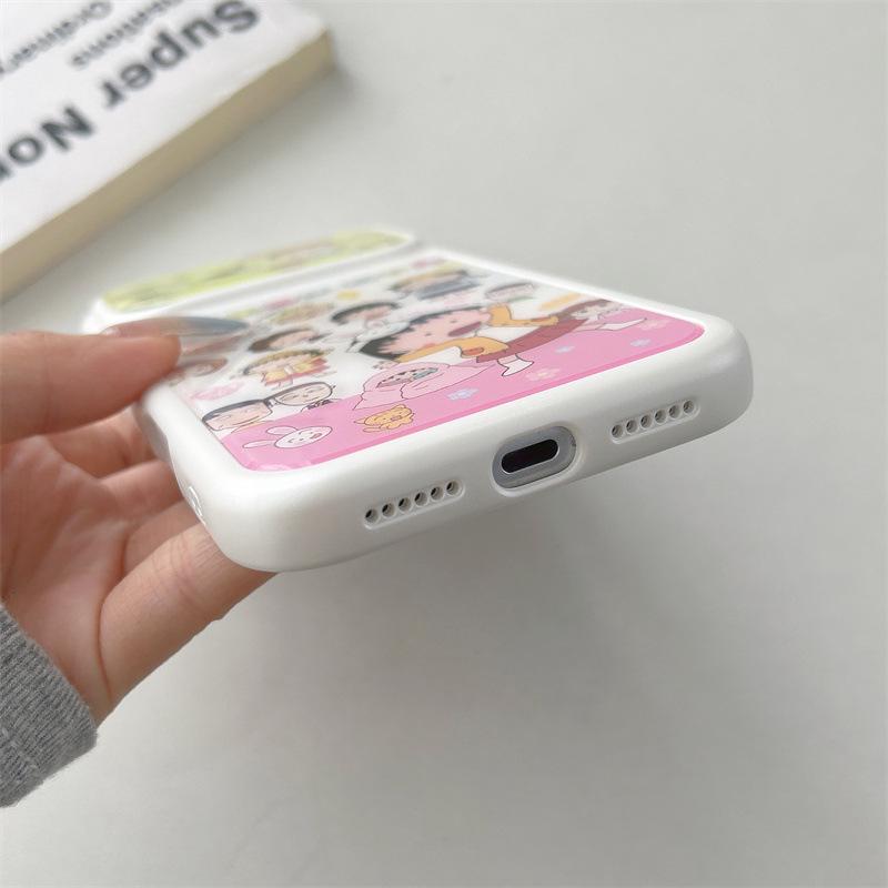 Chibi Maruko-chan & Shin-chan iPhone 17/16 Pro Max & 15 Pro Case for Women
