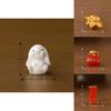 Charming Resin Bunny Ornament New Year Gift Cute Miniature Landscape Accessory