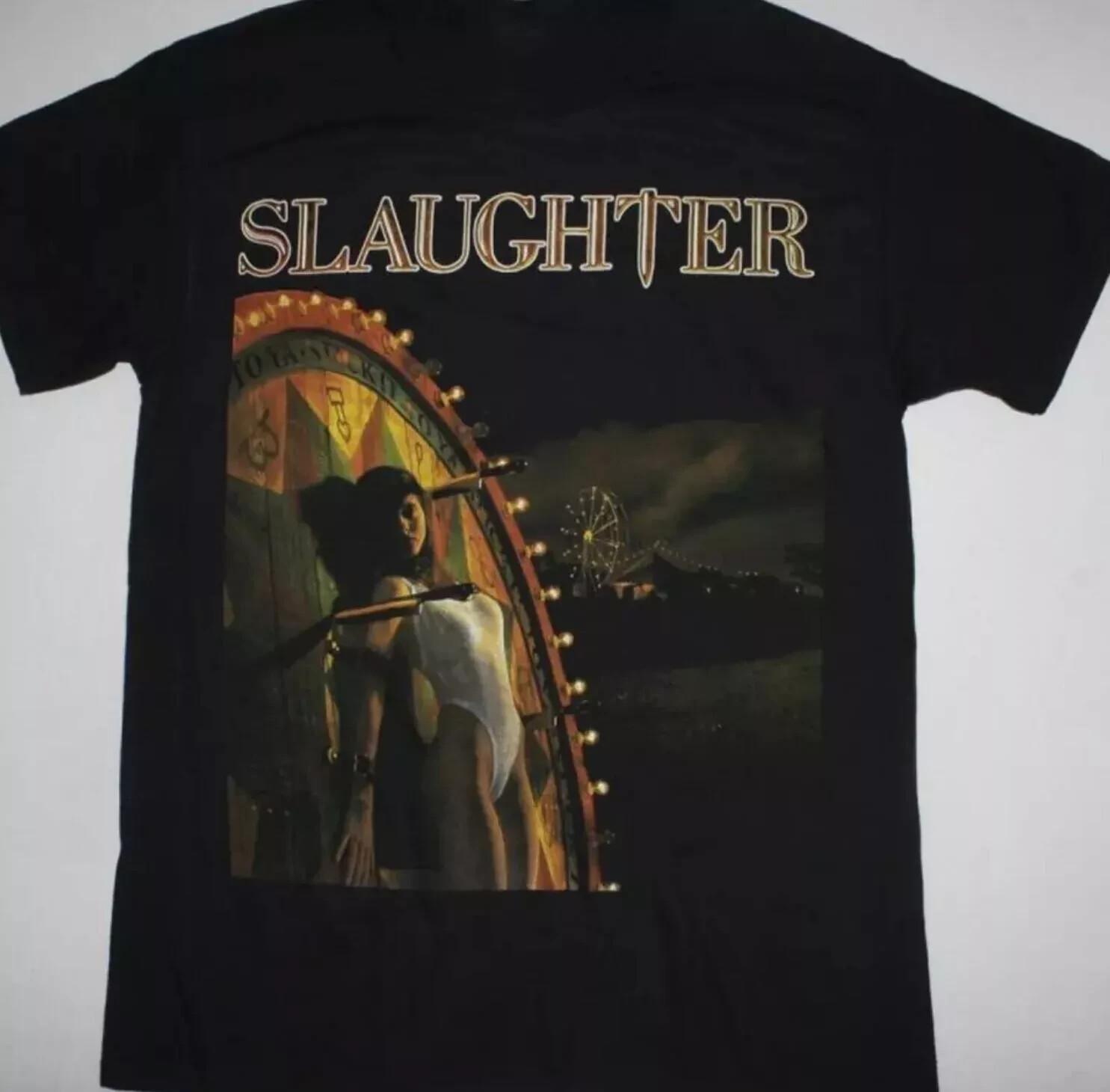 

Slaughter rock band black T-Shirt Tops tees Men s Women s Unisex Tee All sizes S-4XL 2XL