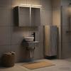 Bathroom Cabinet Set 4 pcs Grey Sonoma 43 x 16 x 62.5 cm