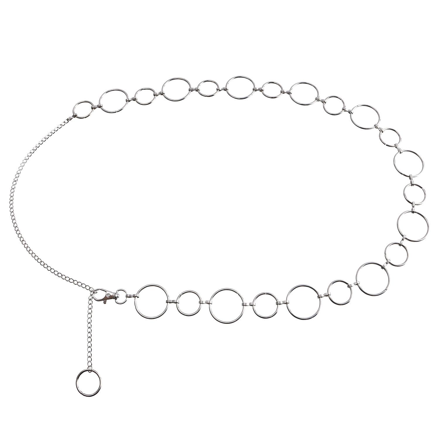 

Sexy Hottie Geometric Hollow Love Ring Splicing Waist Chain Beach Sweet Cool Body Chain