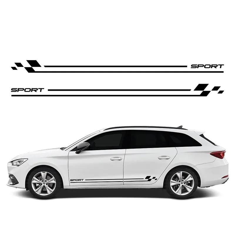 Car Door Vinyl Decals Stickers Side Stripes Graphics Decor Sport Tuning Accessories For Seat Leon Fr Cupra MK3 5F MK2 1P MK1 1M