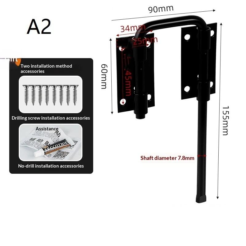 Anti-Theft 90 Degree Gate Latch Lock Stainless Steel Durable Safety Door Latch for Balcony Fence Home Security