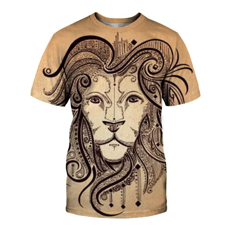 

Мужская 3D футболка свободная мужская футболка больших размеров с короткими рукавами и абстрактным элементом в виде животных, топ больших размеров с принтом 6XL