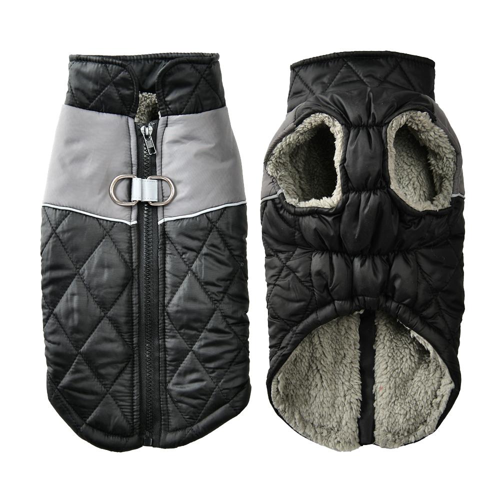 Winter Dog Jacket For Small Dogs Cat Warm Fleece Clothes Reflective D-ring Waterproof Puppy Coat Chihuahua Yorkies Pet Outfits