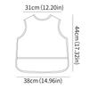 HappyFlute New One Piece With Pocket Waterproof Cartoon Printing Sleeveless Hook&Loop Design Multifunction Use Baby Bib