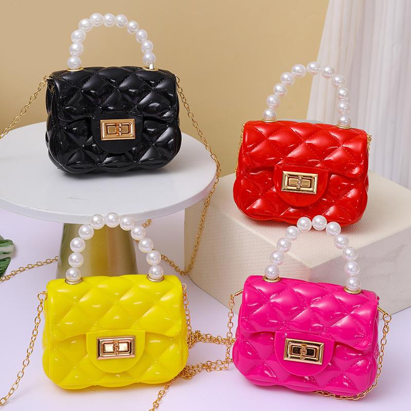 Fashion Kids PU Leather Crossbody Bags Girls Heart Shoulder Bags Children Mini Coin Purses Jelly Bag Kids Handbag Gifts