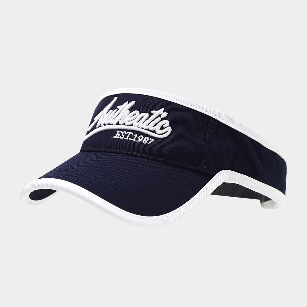 Summer Unisex Cotton Embroidered Letter Sun Hat With Adjustable Fit For Outdoor Activities