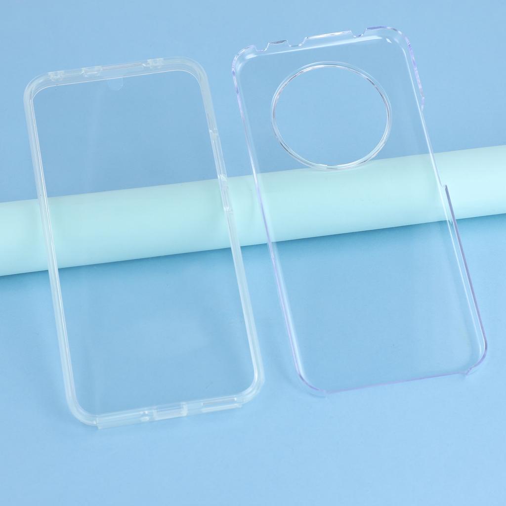 For Realme 14 Pro+ 5G Case TPU Frame Clear Acrylic Back Phone Cover with PET Film